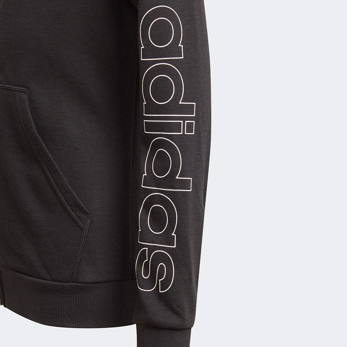 Jaqueta Moletom Infantil Adidas Essentials Linear Com Capuz