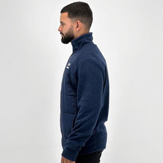 Jaqueta Mormaii Fleece e Nylon com Zíper Masculina