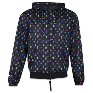 Jaqueta New Era Corta Vento Collab Alex Andre Herchcovitch Full Logo Masculino