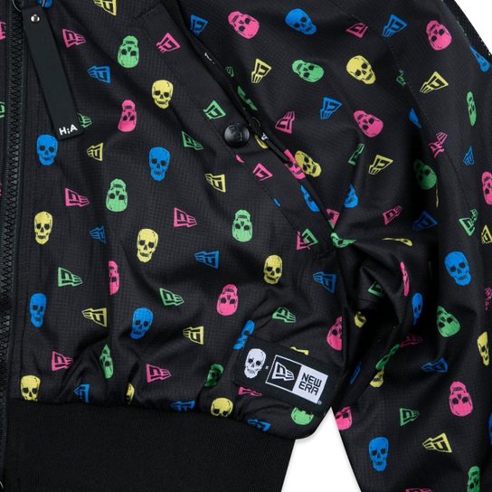 Jaqueta New Era Cropped Collab Alex Andre Herchcovitch Full Logo Feminino