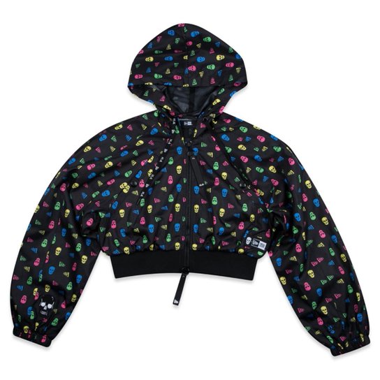 Jaqueta New Era Cropped Collab Alex Andre Herchcovitch Full Logo Feminino