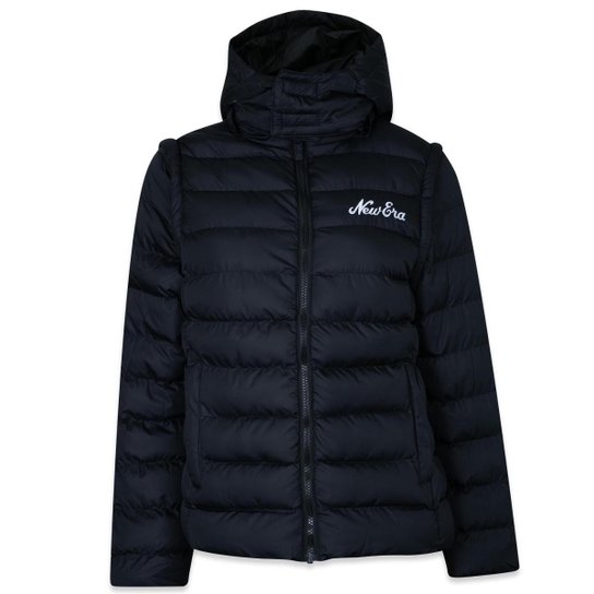 Jaqueta New Era Feminina Puffer-Colete Script