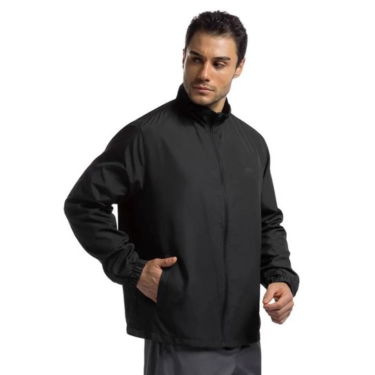 JAQUETA OLYMPIKUS QUEBRA VENTO ESSENTIAL MASCULINA PRETO G