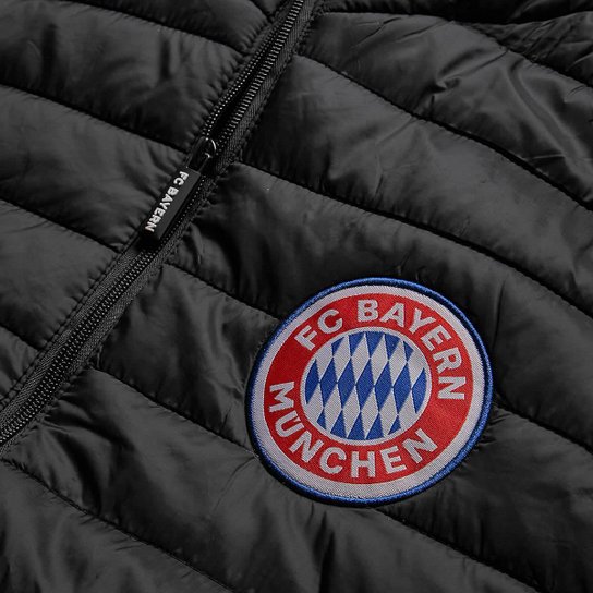 Jaqueta Padding Bayern de Munique Preta Masculina