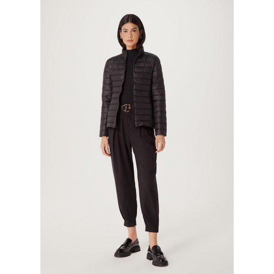 Jaqueta Puffer De Matelassê Com Forro Feminina