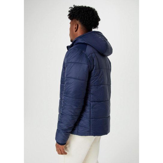 Jaqueta Puffer Hering Básica Com Capuz Masculina