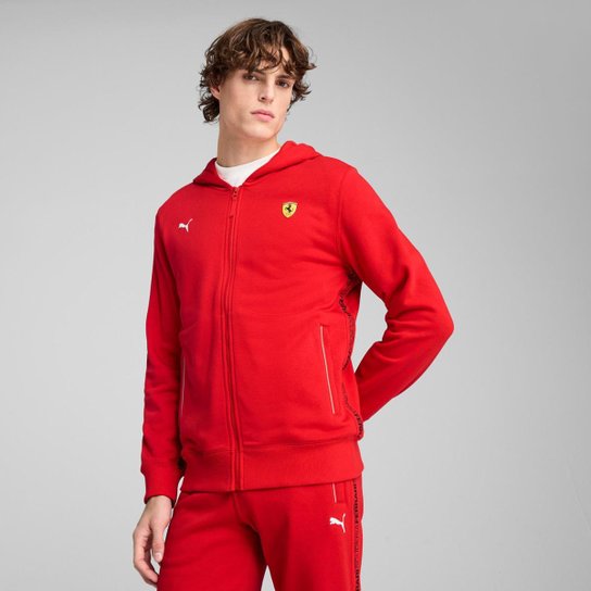 Jaqueta Puma de Moletom Scuderia Ferrari Race Masculina