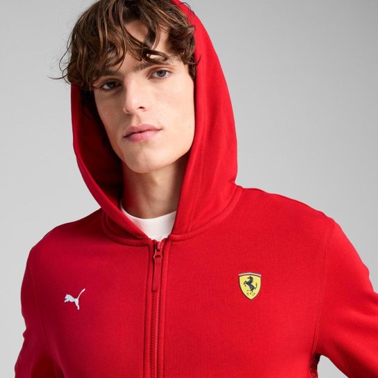 Jaqueta Puma de Moletom Scuderia Ferrari Race Masculina