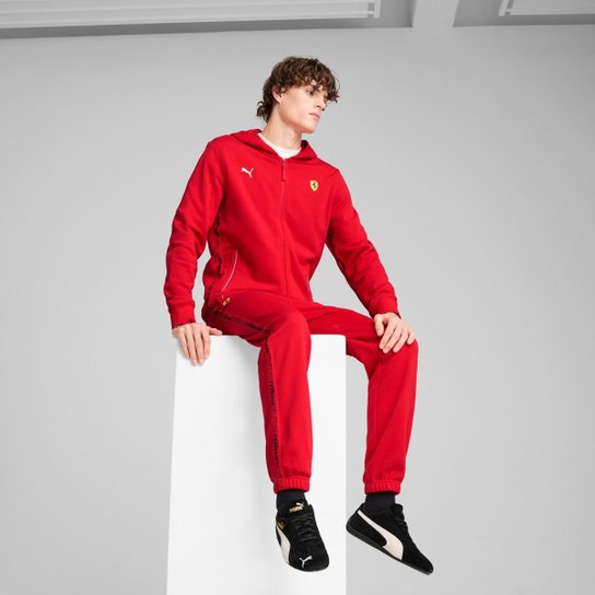 Jaqueta Puma de Moletom Scuderia Ferrari Race Masculina