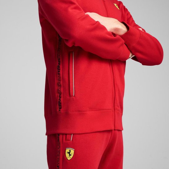 Jaqueta Puma de Moletom Scuderia Ferrari Race Masculina