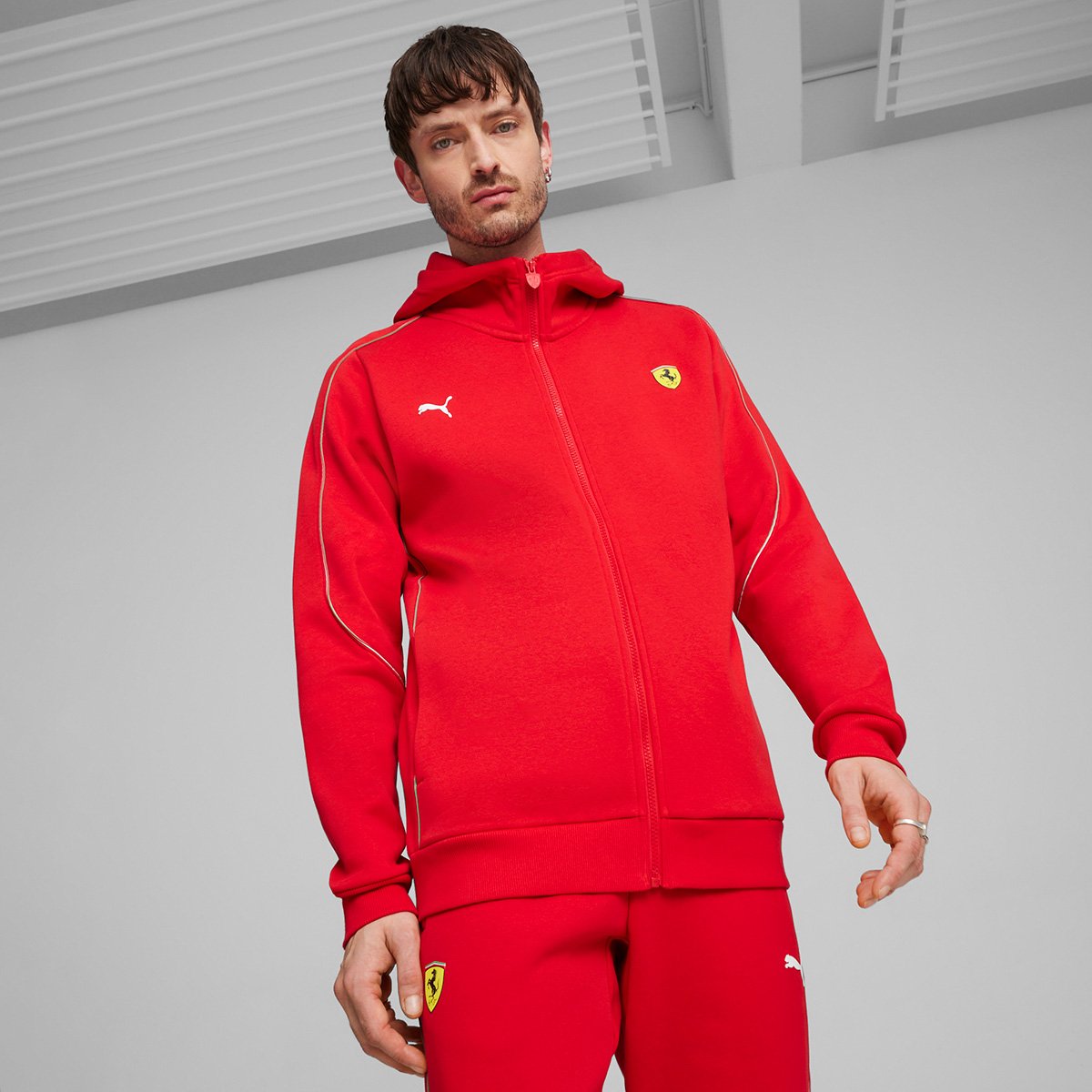 Jaqueta Puma Ferrari Race Sweat c/ Capuz Masculina Allianz