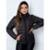 Jaqueta Rcv Store Bobojaco Capuz Removivel Feminina - Preto
