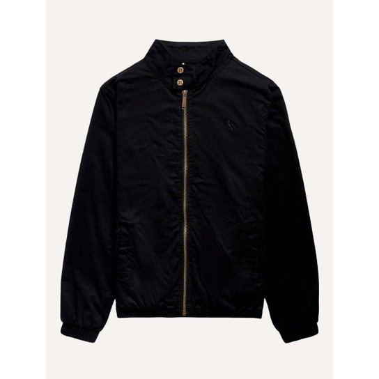 Jaqueta Reserva Masculina Casual Sarja Preta