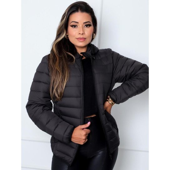 Jaqueta Roger Bobojaco Capuz Removivel Feminina