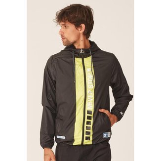 Jaqueta Starter Corta Vento Aberta Com Capuz Masculino