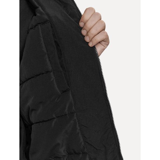 Jaqueta Tommy Jeans Masculina Essential Padded Plain Preta