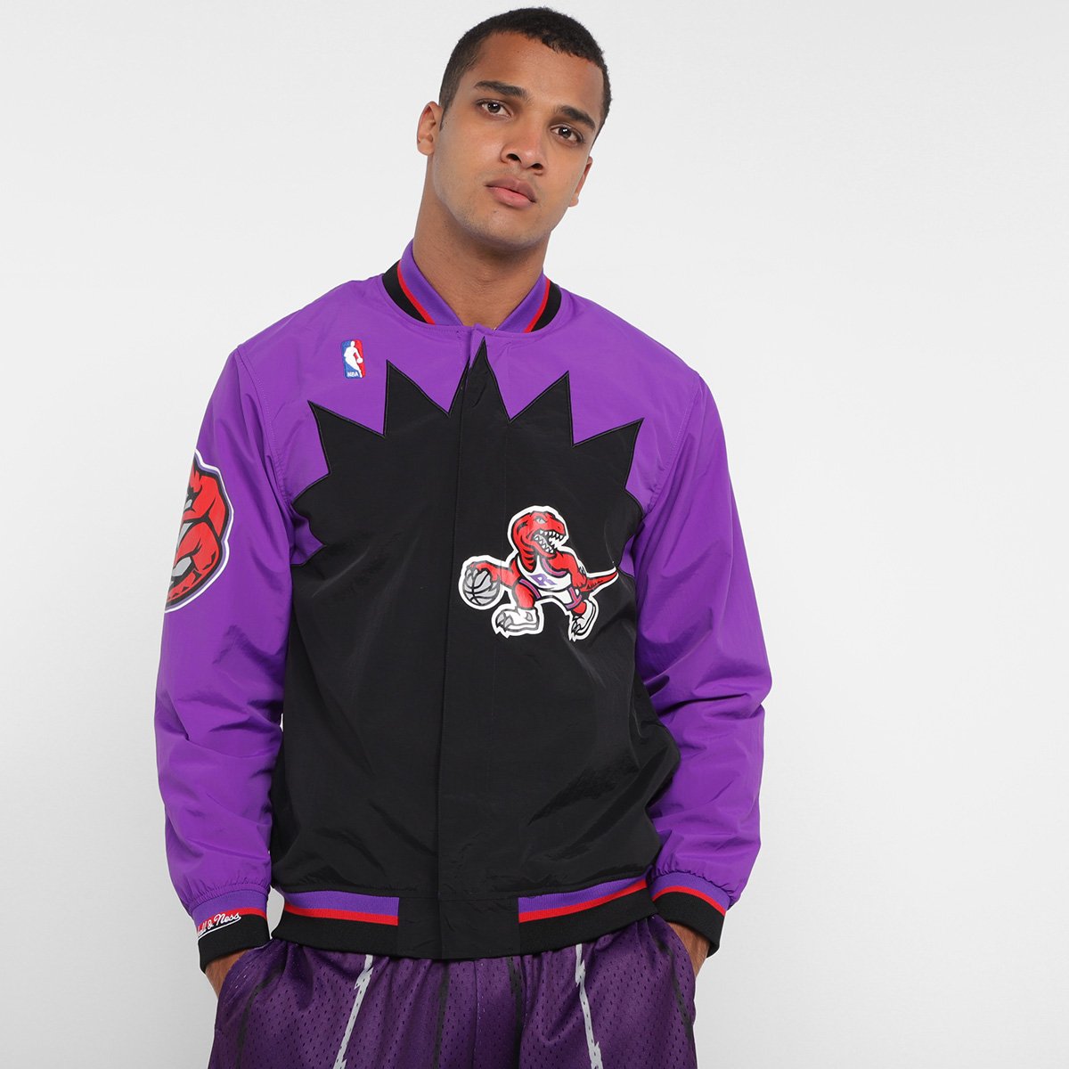 Jaqueta Toronto Raptors Mitchell e Ness Jersey Masculina Allianz