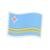 Jibbitz™ bandeira aruba  unico - Branco