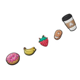 Jibbitz™ crocs café da manhã pack 5   unico