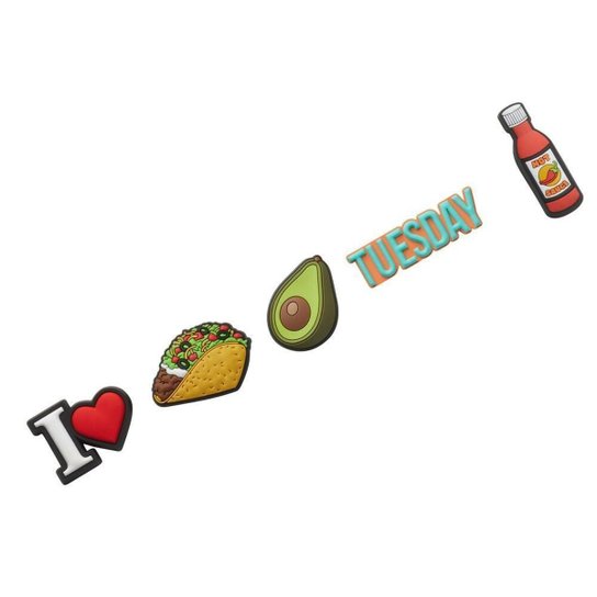 Jibbitz Crocs Charm Taco Tuesday Pack 5 Único
