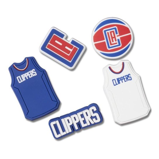 Jibbitz Crocs Nba Los Angeles Clippers Pack Com 5 Unidades Único