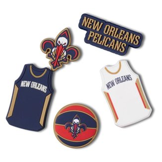 Jibbitz Crocs Nba New Orleans Pelicans Pack 5  Único