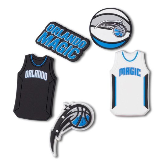 Jibbitz Crocs Nba Orlando Magic Pack Com 5 Unidades Único