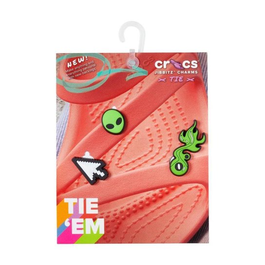 Jibbitz Crocs Para Prender Verde Pack Com 3 Unidades Único