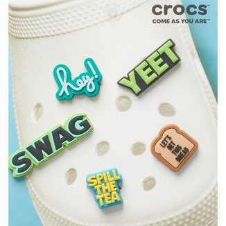 Jibbitz Crocs Sayings Pack 5 