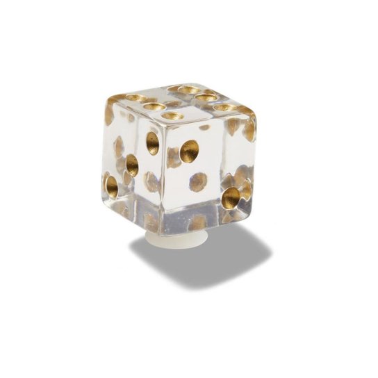 Jibbitz™ dado transparente unico