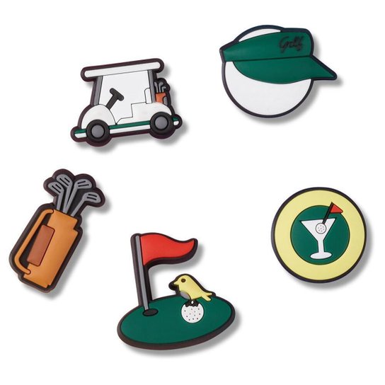 Jibbitz™ golf game pack com 5 unidades unico