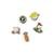Jibbitz™ jogo de golfe pack com 5 unidades unico - Branco