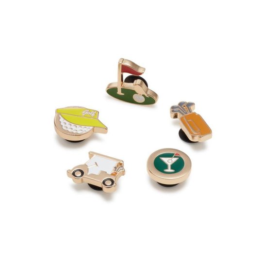 Jibbitz™ jogo de golfe pack com 5 unidades unico