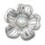 Jibbitz™ margarida prateada 2 unico - Branco