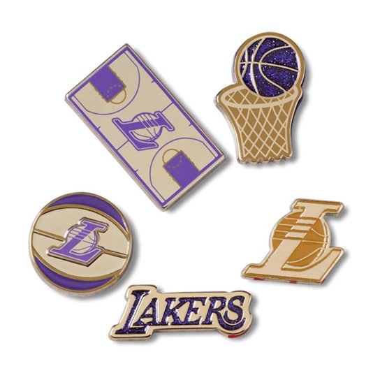 Jibbitz™ nba los angeles lakers pack 5 unico