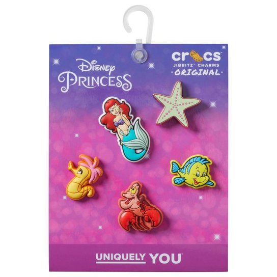 Jibbitz™ princesa ariel pack com 5 unico