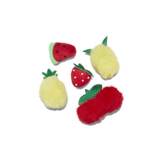 Jibbitz™ salada de fruta pom pom pack c 5 peças unico