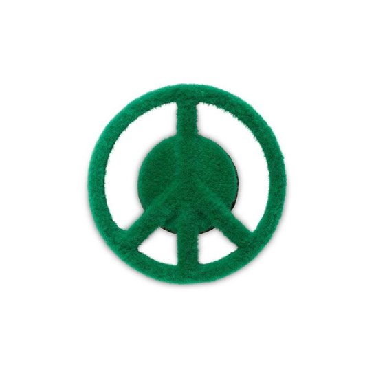 Jibbitz™ símbolo da paz com textura de grama unico