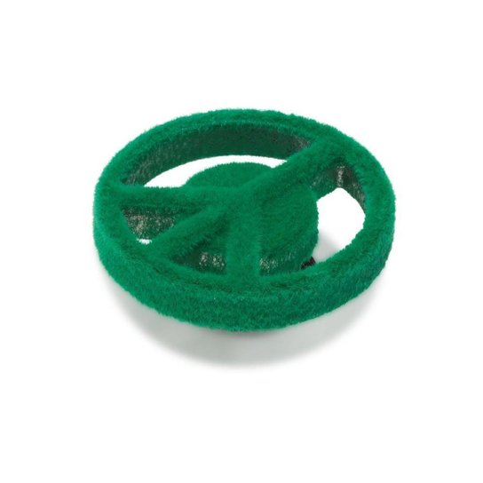 Jibbitz™ símbolo da paz com textura de grama unico