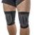 Joelheira com Feltro Progne Cor Preta Volei Muay Thai MMA Futsal (Par) - Preto