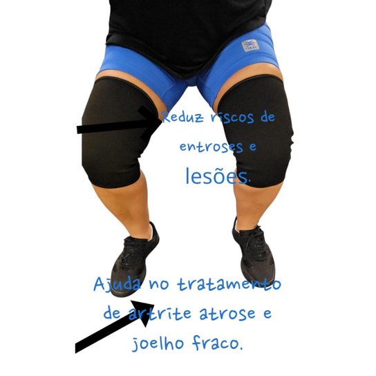 Joelheira Elástica Lisa compressão Triatleta PAR