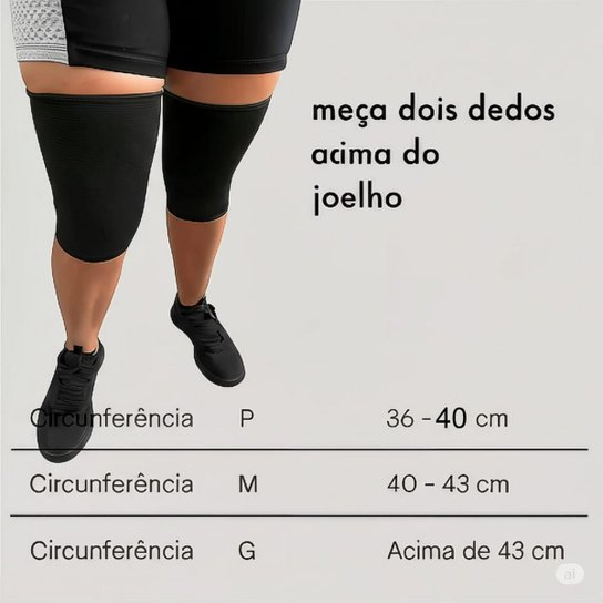 Joelheira Elástica Lisa compressão Triatleta PAR