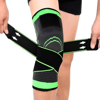 Joelheira Ortopédica Ajustável Articulada de Compressão E Proteção Patelar Tensor Joelho Fitness