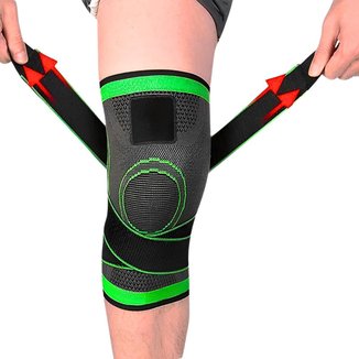 Joelheira Ortopédica Ajustável Articulada de Compressão E Proteção Patelar Tensor Joelho Fitness