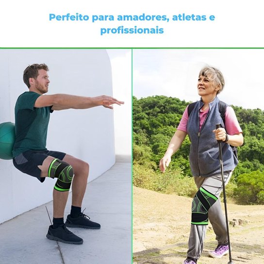 Joelheira Ortopédica Ajustável Articulada de Compressão E Proteção Patelar Tensor Joelho Fitness
