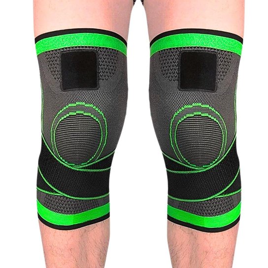 Joelheira Ortopédica Ajustável O PAR Articulada de Compressão E Proteção Patelar Tensor Joelho