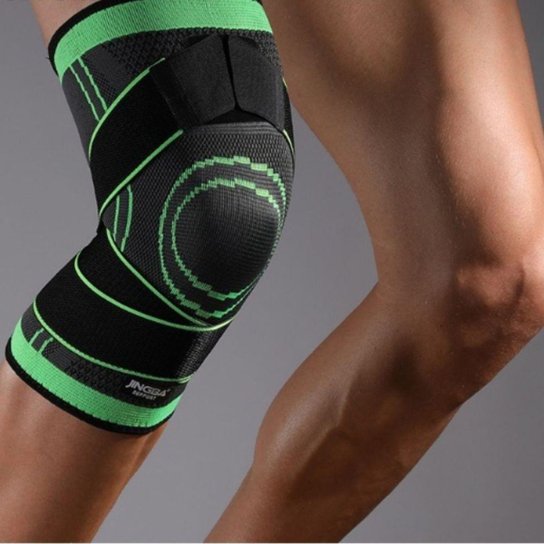 Joelheira Ortopédica Ajustável O PAR Articulada de Compressão E Proteção Patelar Tensor Joelho