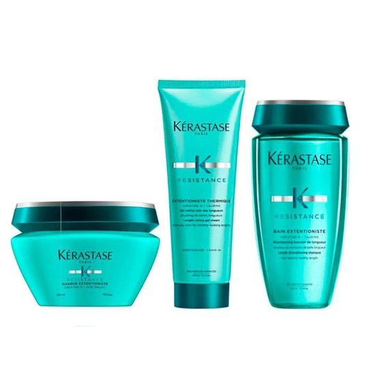 Kérastase Resistance Extentioniste e Thermique Kit - Protetor Térmico 150ml + Shampoo 250ml + Máscar