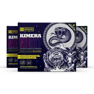 Kimera Night - 60 Comps - Kit 3 Caixas - Emagrecimento Noturno Iridium Labs