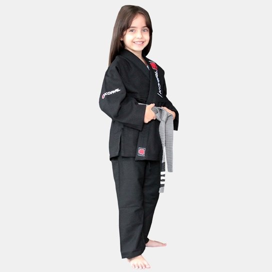 Kimono Jiu Jitsu Koral Infantil Trançado
